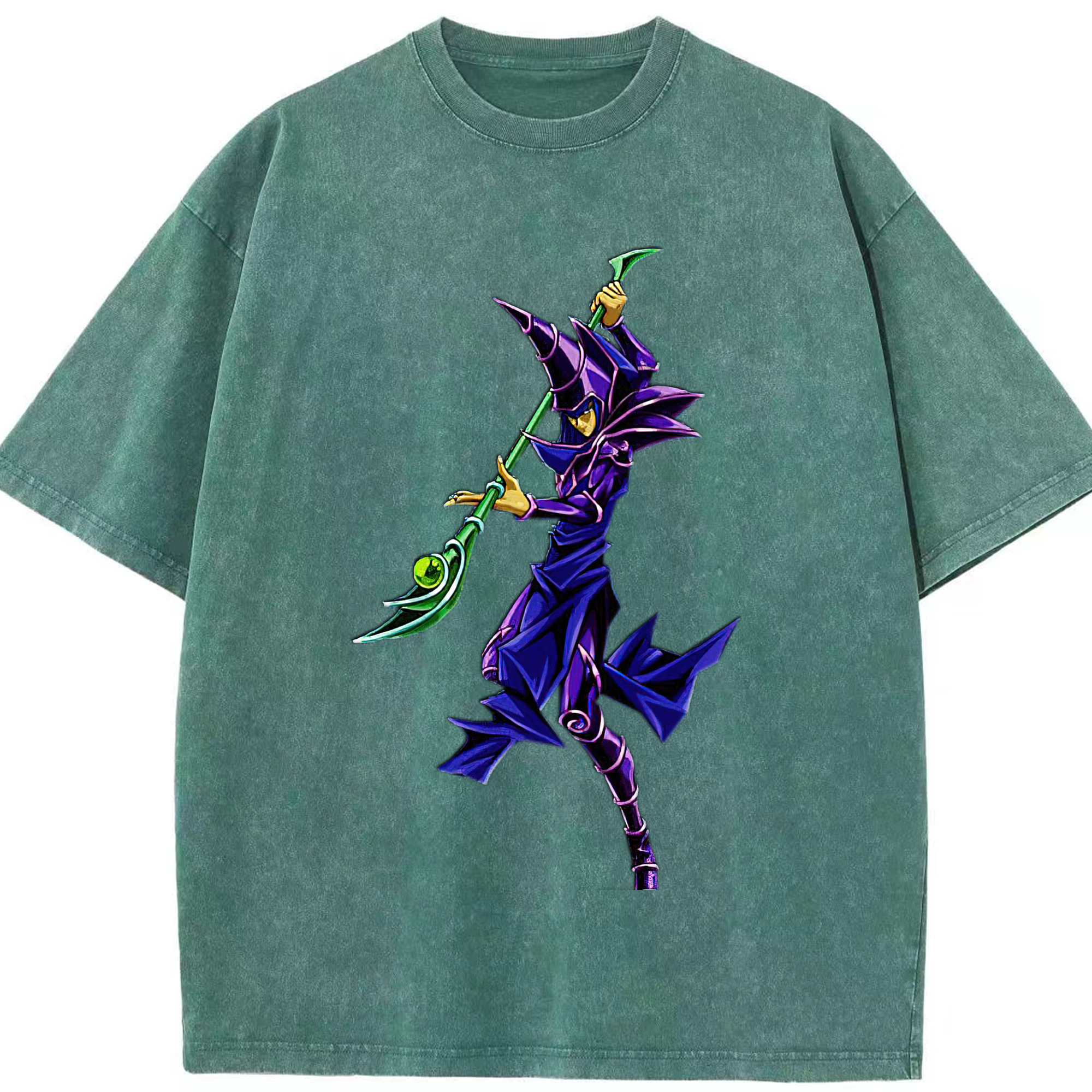 （画像用） 遊☆戯☆王 Yu-Gi-Oh! 綿100% ヴィンテージ風 半袖Tシャツ（フロントプリント）